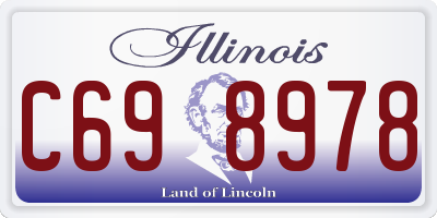 IL license plate C698978