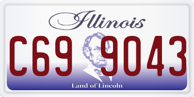 IL license plate C699043