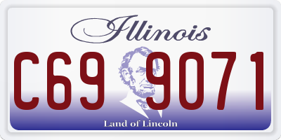 IL license plate C699071
