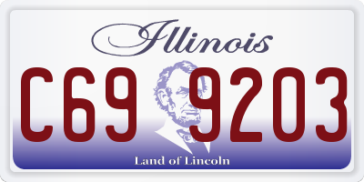 IL license plate C699203