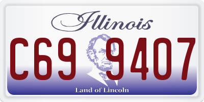 IL license plate C699407