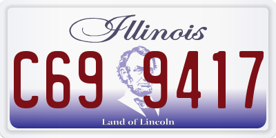 IL license plate C699417