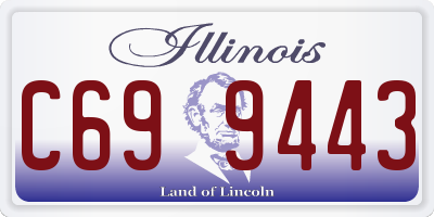 IL license plate C699443