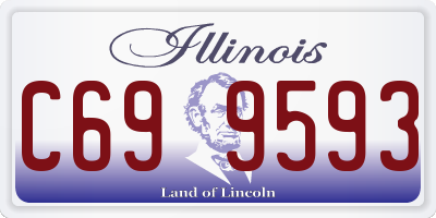 IL license plate C699593