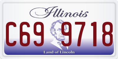 IL license plate C699718