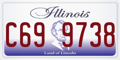 IL license plate C699738