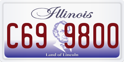 IL license plate C699800