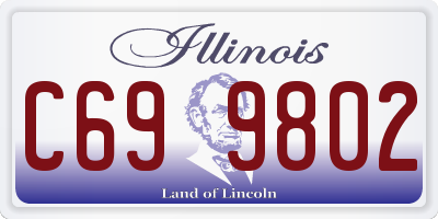 IL license plate C699802