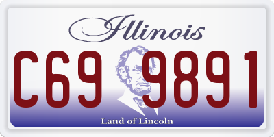 IL license plate C699891