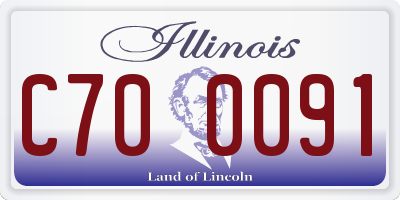 IL license plate C700091