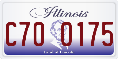 IL license plate C700175