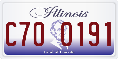 IL license plate C700191