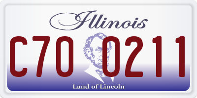 IL license plate C700211