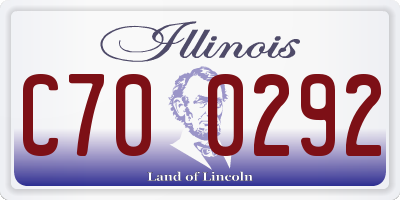IL license plate C700292