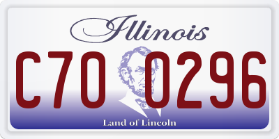 IL license plate C700296