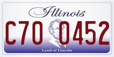 IL license plate C700452