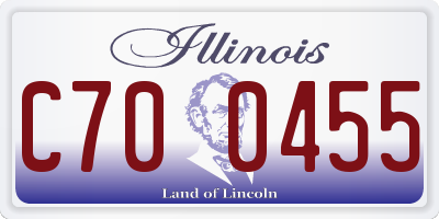 IL license plate C700455
