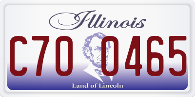 IL license plate C700465