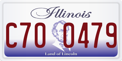 IL license plate C700479
