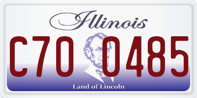 IL license plate C700485