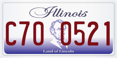 IL license plate C700521
