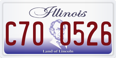 IL license plate C700526