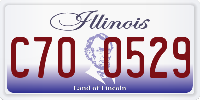 IL license plate C700529