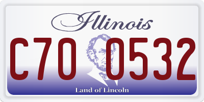 IL license plate C700532