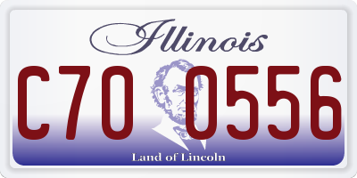 IL license plate C700556