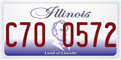 IL license plate C700572