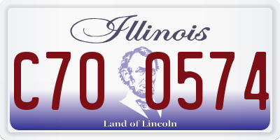 IL license plate C700574