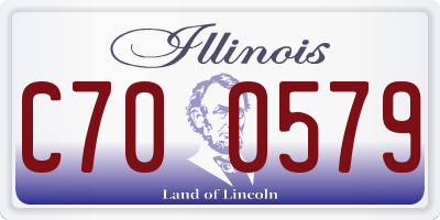 IL license plate C700579