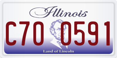 IL license plate C700591