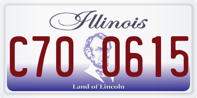 IL license plate C700615