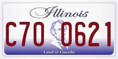 IL license plate C700621