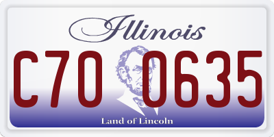 IL license plate C700635