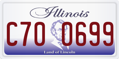 IL license plate C700699