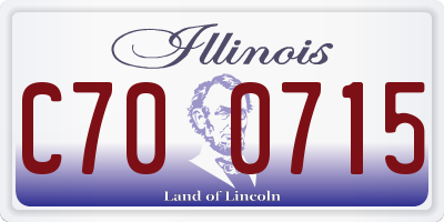 IL license plate C700715