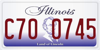 IL license plate C700745