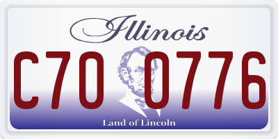 IL license plate C700776