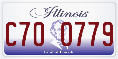 IL license plate C700779