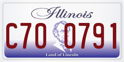 IL license plate C700791
