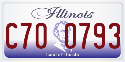 IL license plate C700793