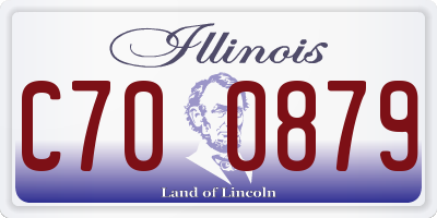 IL license plate C700879