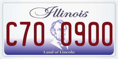 IL license plate C700900