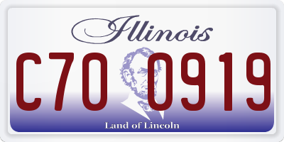 IL license plate C700919