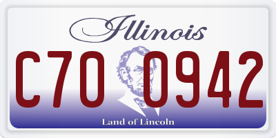 IL license plate C700942