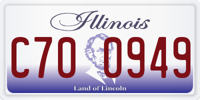 IL license plate C700949