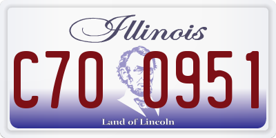 IL license plate C700951