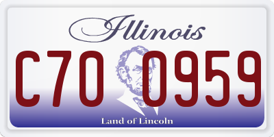 IL license plate C700959